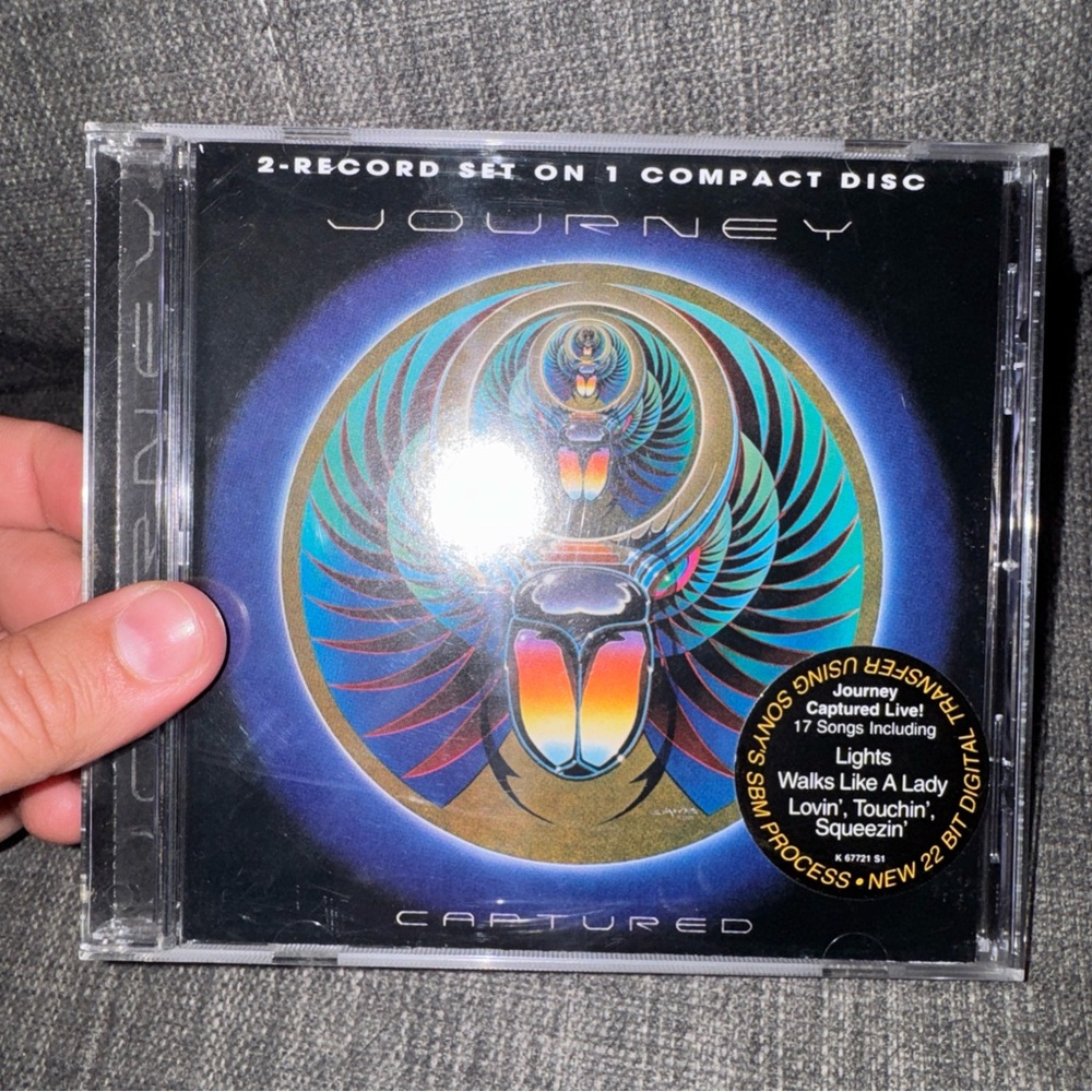 Journey Captured Live CD - Multicolor Scarab Artwork